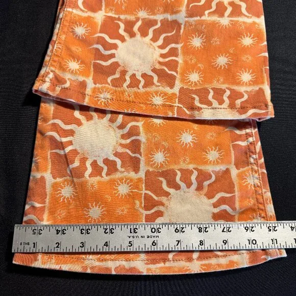 Rare Free People Printed Penny Pull-On Flares Sz 25 - Picture 11 of 15